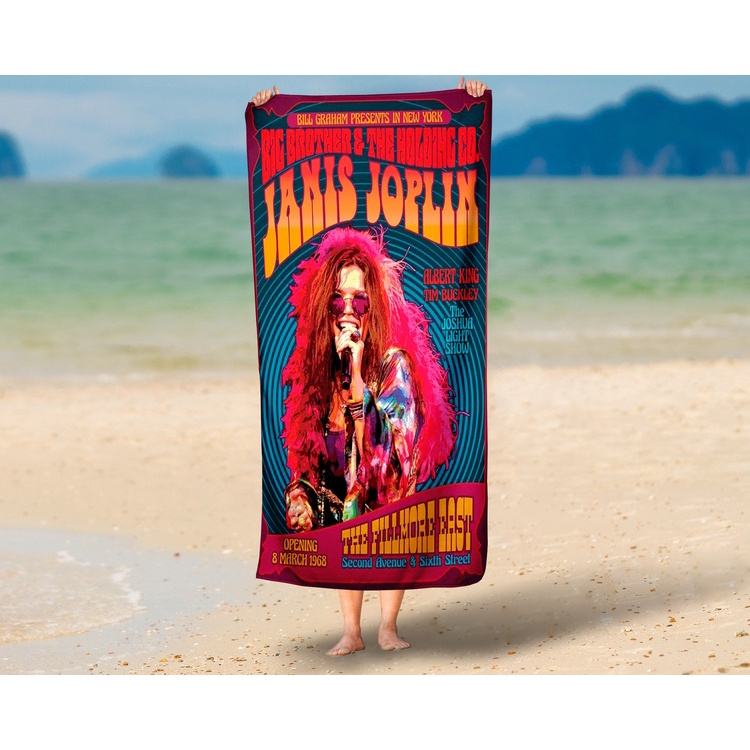 Toalha De Praia Poster Janis Joplin TMUS44 Submarino