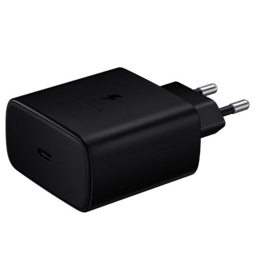 Carregador Samsung De Viagem TA845 Preto Fast Charging 45W No Shoptime