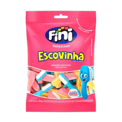 Bala gelatina escovinha 90G fini é ruim? Bala gelatina escovinha 90G fini é boa?