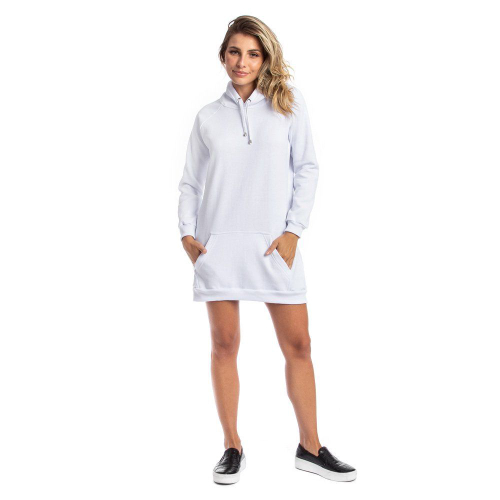 white terry cloth moletom com capuz