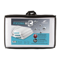 Travesseiro Regulável Personal Mix 3 Proteção Antibacteriana Fibrasca Menor preço em Travesseiro Regulável Personal Mix 3 Proteção Antibacteriana Fibrasca