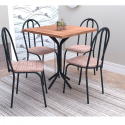 Conjunto de Mesa e 4 Cadeiras Thais Artefamol Menor preço em Conjunto de Mesa e 4 Cadeiras Thais Artefamol