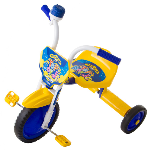 Triciclo Infantil Motoca Ultra Top Boy Azul e Amarelo - Imagem 2