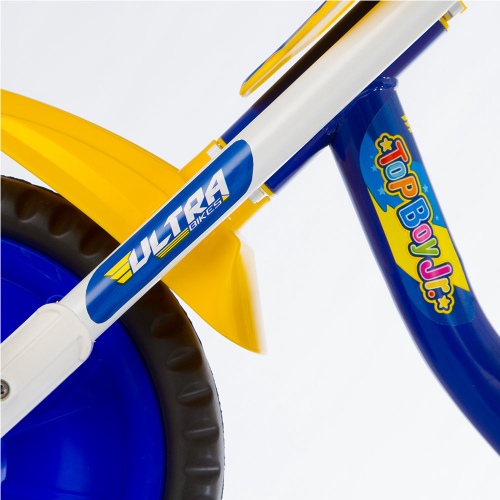 Triciclo Infantil Motoca Ultra Top Boy Azul e Amarelo em Promoção