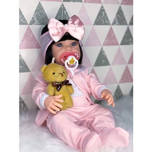 Bebê Reborn Boneca Realista 100% Silicone + 23 Itens em Promoção na  Americanas