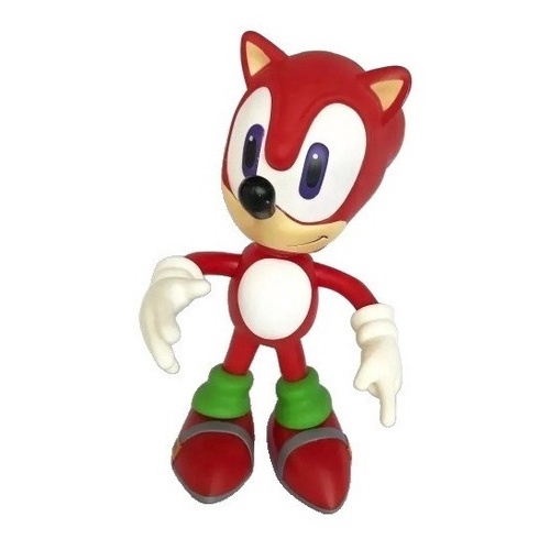 Boneco Sonic Vermelho Grande Collection