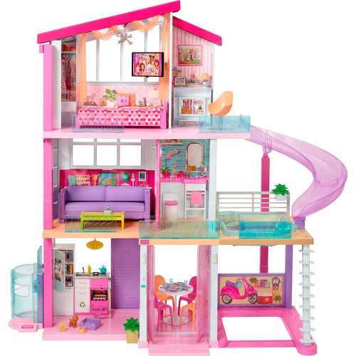 Casa Da Barbie - Dos Sonhos Com 3 Andares - Mattel em Promoção