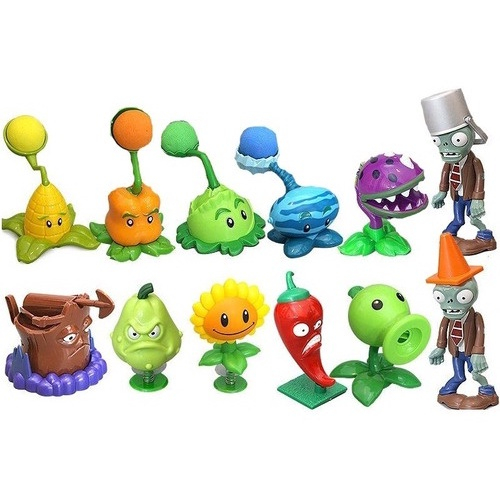 Kit Plantas do Jogo Plants vs Zombies ( 4 personagens)