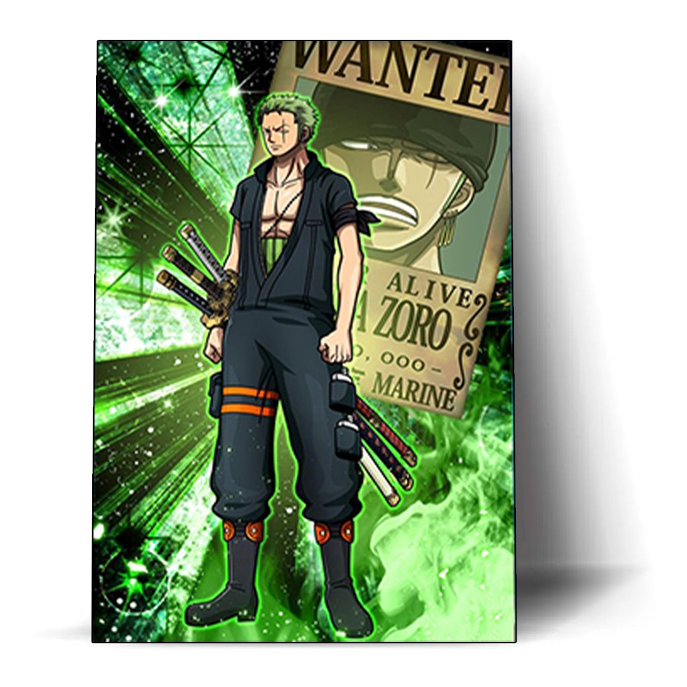 PLACA DECORATIVA ONE PIECE ZORO