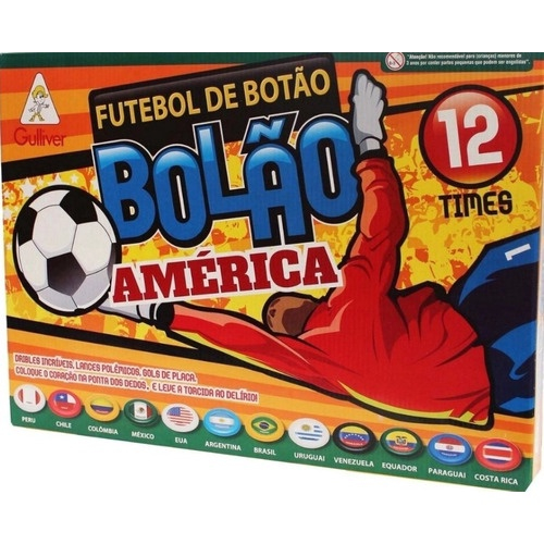 FUTEBOL DE BOTÃO 06 TIMES - GULLIVER