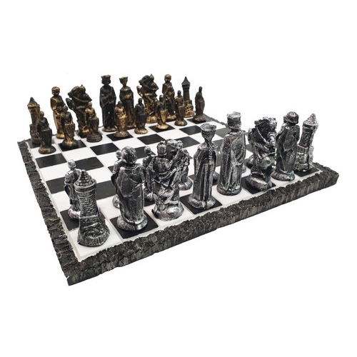 Jogo de xadrez de alta qualidade, Ajedrez Medieval-chess Set Toy