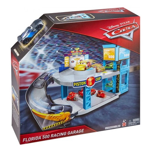 Disney pixar cars florida 500 racing garage playset 2025