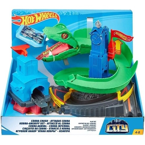 Hot Wheels City Cobra Crush Playset, FNB20