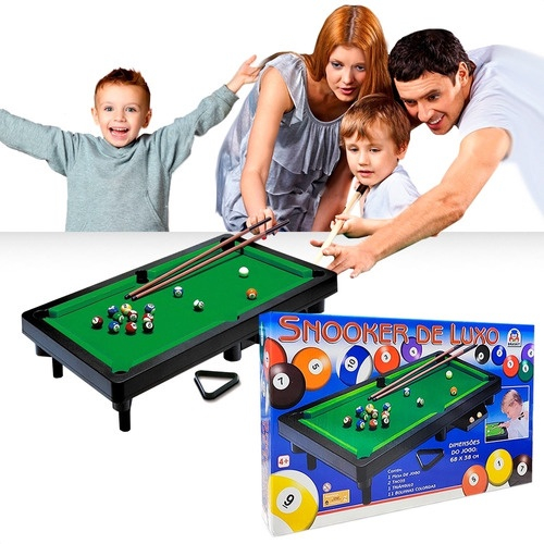 Mesa De Bilhar Snooker Infantil Sinuca Menina ou Menino - Braskit - Sinuca  / Bilhar Infantil - Magazine Luiza