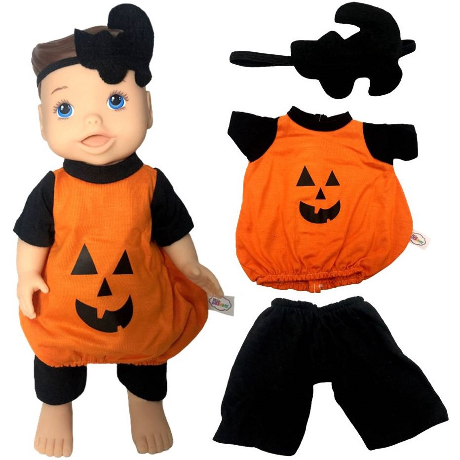 Kit roupa boneca baby alive - halloween fantasma - casinha 4 em Promoção na  Americanas