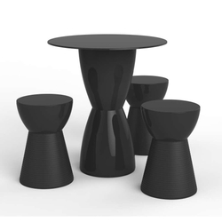 Conjunto de Mesa com 3 Bancos Fit Preto Menor preço em Conjunto de Mesa com 3 Bancos Fit Preto