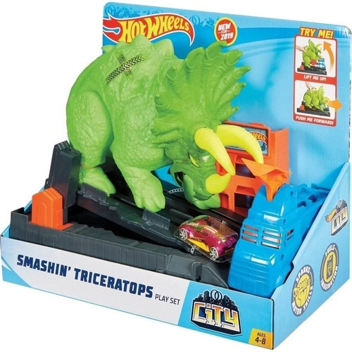 Pista hot wheels ataque dinossauro t rex mattel