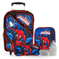 Kit Mochila Infantil Homem Aranha Com Lancheira E Estojo Menor preço em Kit Mochila Infantil Homem Aranha Com Lancheira E Estojo