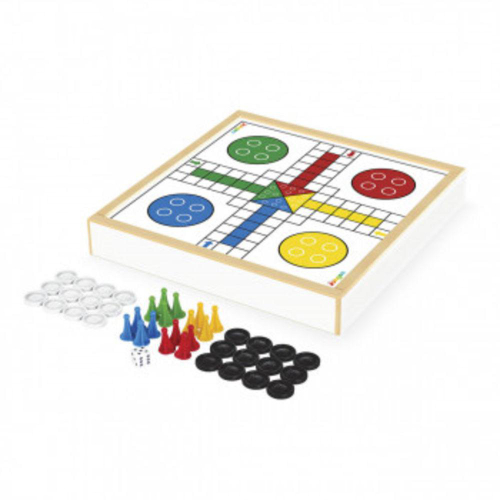 Brinquedos Educativos Jogo Ludo Tabuleiro Em Madeira no Shoptime