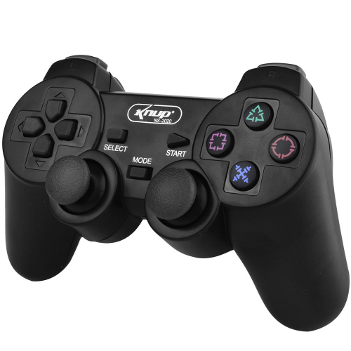 Controle Ps2 Sem Fio Preto Knup Ns 2020
