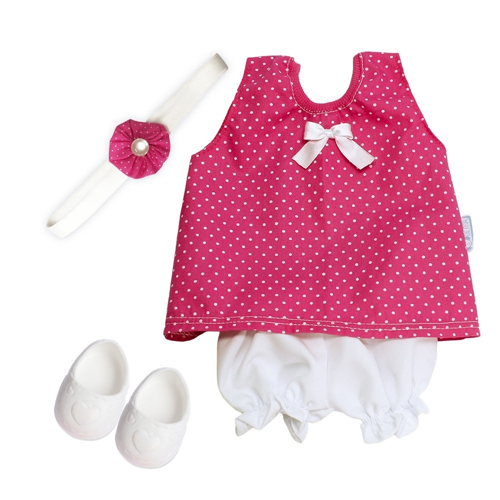 Roupa para Boneca - Kit Vestido Poá Rosa - Veste Bonecas tipo Baby Ali -  Cantinho da Boneca Acessórios e Utensílios para Bonecas