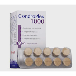 Suplemento Alimentar Condroplex 1000 mg - Cães e Gatos mg com 60 Compr é boa?