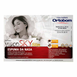 Travesseiro Nasa Visco Sky Slim Viscoelástico Ortobom Menor preço em Travesseiro Nasa Visco Sky Slim Viscoelástico Ortobom