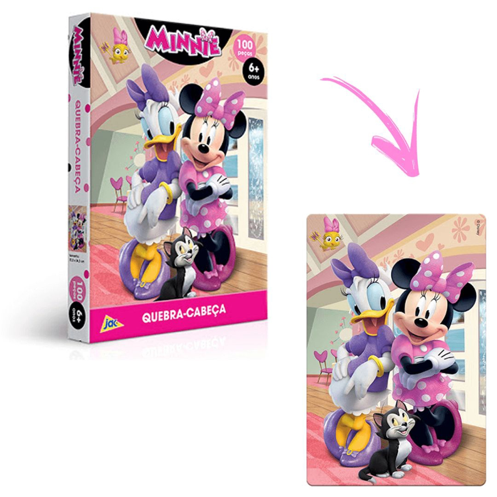 Quebra-Cabeça Minnie Disney 30 peças - Xalingo - Loja Toinho Variedades