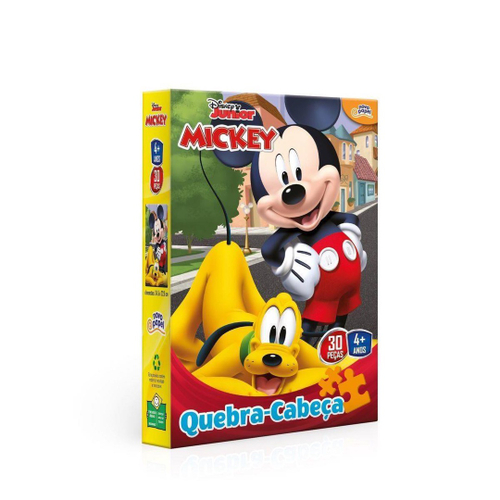 Jogo de Dominó Infantil - Disney Junior - Mickey - 28 Peças - Toyster