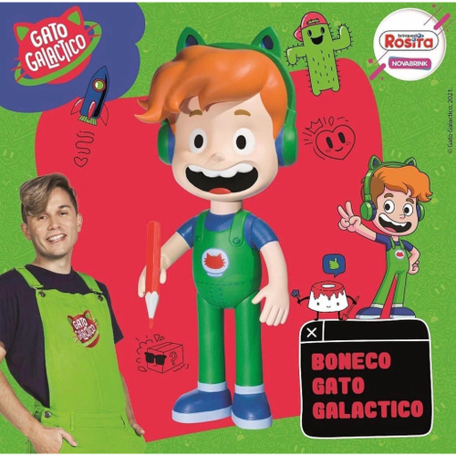 Boneco Gato Galáctico