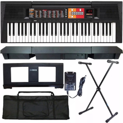 Teclado Musical Yamaha PSR-F51 + Suporte + Capa Menor preço em Teclado Musical Yamaha PSR-F51 + Suporte + Capa