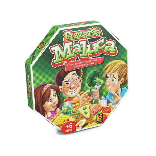 Jogo de Tabuleiro Infantil Pizzaria Maluca grow Jogos + 6ANOS em