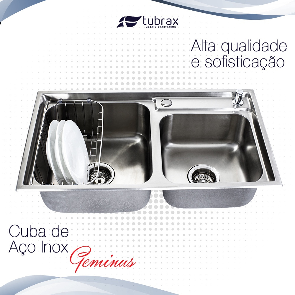 Cuba Inox Dupla Cozinha Gourmet Luxo Com Acess rios Inox 304 Modelo 