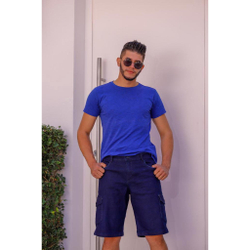 Bermuda Jeans Oliver Bolso Cargo Adulto Masculina Menor preço em Bermuda Jeans Oliver Bolso Cargo Adulto Masculina