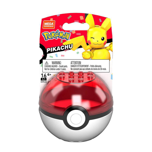 Pokemon Pikachu Pokebola - Mega Construx - Mattel GVK60 - Mattel -  Brinquedos e Games FL Shop