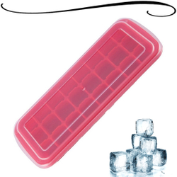 Forma de gelo papinha de silicone 24 vermelho cubos com tampa Menor preço em Forma de gelo papinha de silicone 24 vermelho cubos com tampa
