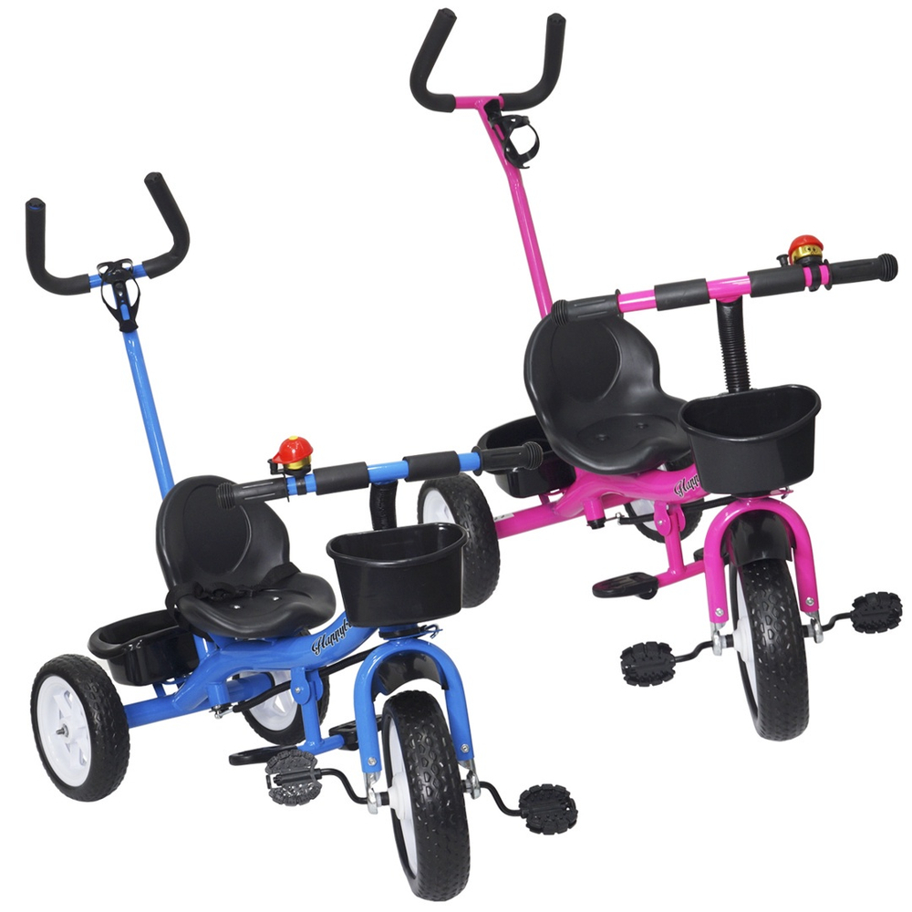 Triciclo Infantil com Haste Empurrador Pedal Motoca Velotrol 2 em 1  Reforçado Brinqway BW-082 no Shoptime