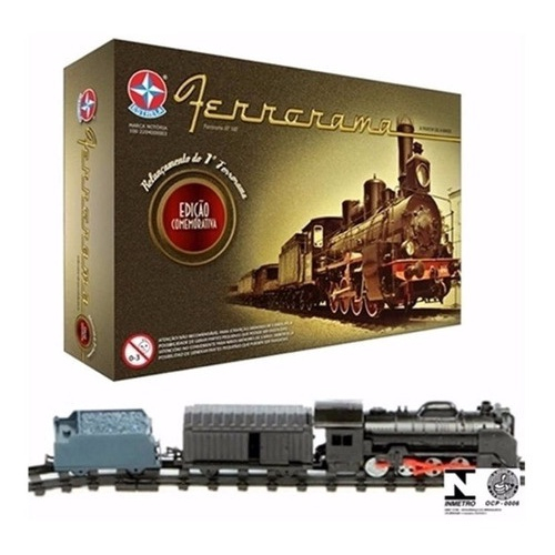 Locomotiva Trem Grande Trilhos 5 Vagões Brinquedo Infantil no Shoptime