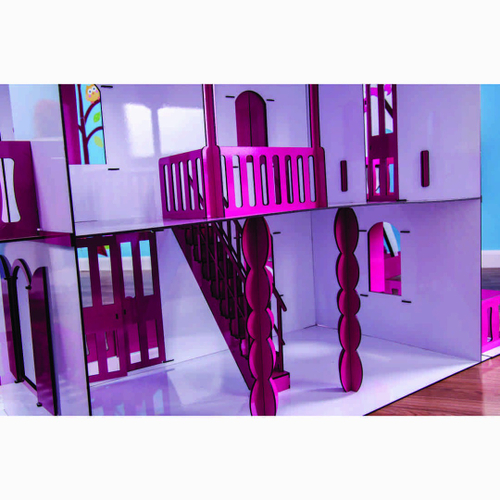 Casa bonecas escala Barbie com garagem Milla Sonhos DARAMA