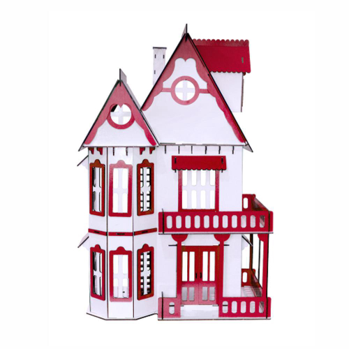 Casa Casinha Grande 80 Cm P/ Boneca Com Móveis