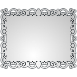 Espelho Decorativo Quadrado Veneziano Arabesco Acrílico Menor preço em Espelho Decorativo Quadrado Veneziano Arabesco Acrílico