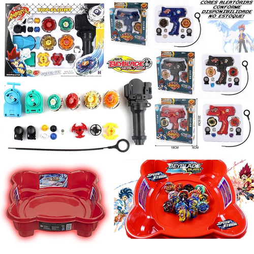 Beyblade 4 In 2 Com Luz + 4 Beyblade + 2 Lançadores Arena em Promoção na  Americanas