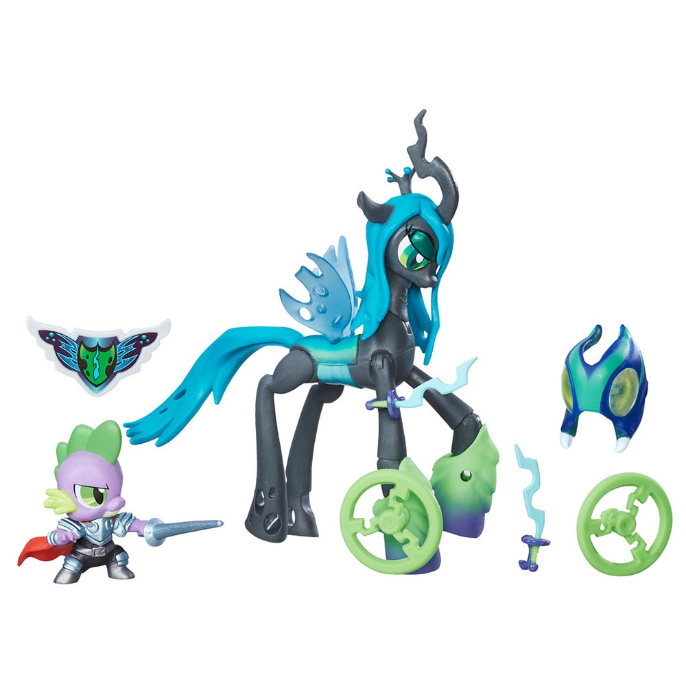 Figura - My Little Pony - Amizade E Magica - Rainha Chrysalis Vs Dragao  Spike em Promoção na Americanas