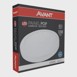Painel Plafon Led 18w Sobrepor Redondo 22cm Branco Frio Avant é boa?