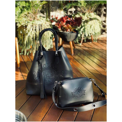 Bolsa Feminina Colcci Preto Alça Trançada + Bolsa transversal Brinde Menor preço em Bolsa Feminina Colcci Preto Alça Trançada + Bolsa transversal Brinde