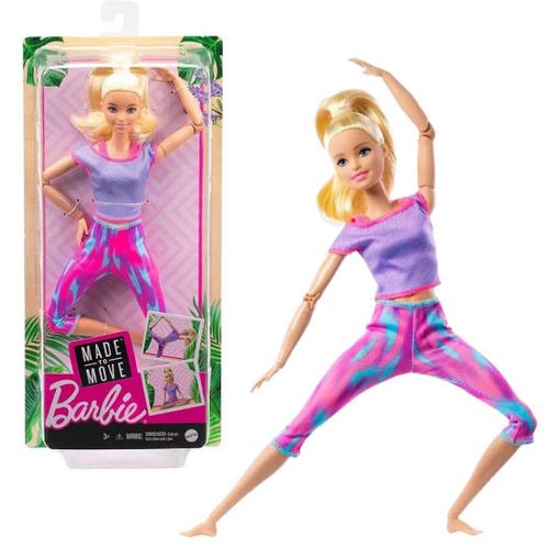 Barbie Feita Para Mexer Morena Articulada Yoga Ftg82 Mattel