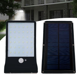 Refletor Solar Parede 36 Led's Potente Sensor Luz Frio - Capa Preta é boa?