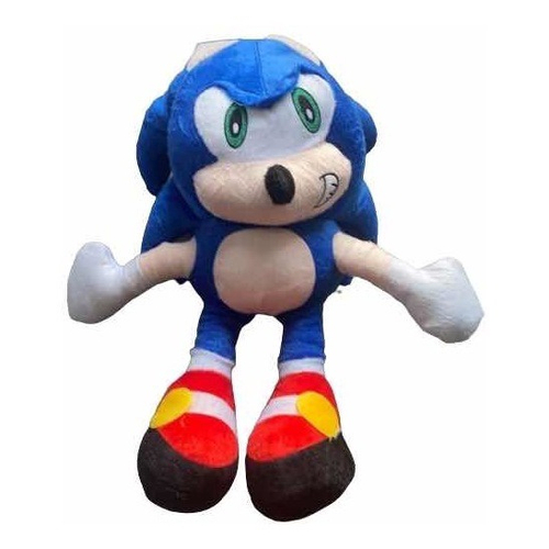 Boneco Pelúcia Sonic Grande 30 Cm Antialérgico