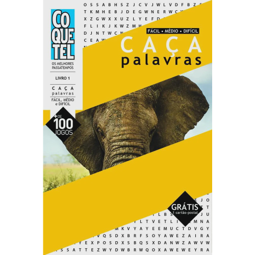 Caca Palavras - Nivel Facil Medio Dificil - Livro 1 - Ed Especial -  Coquetel em Promoção na Americanas