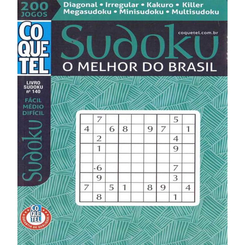 Sudoku O melhor do brasil - facil / medio / - vol 140 em Promoção na Americanas